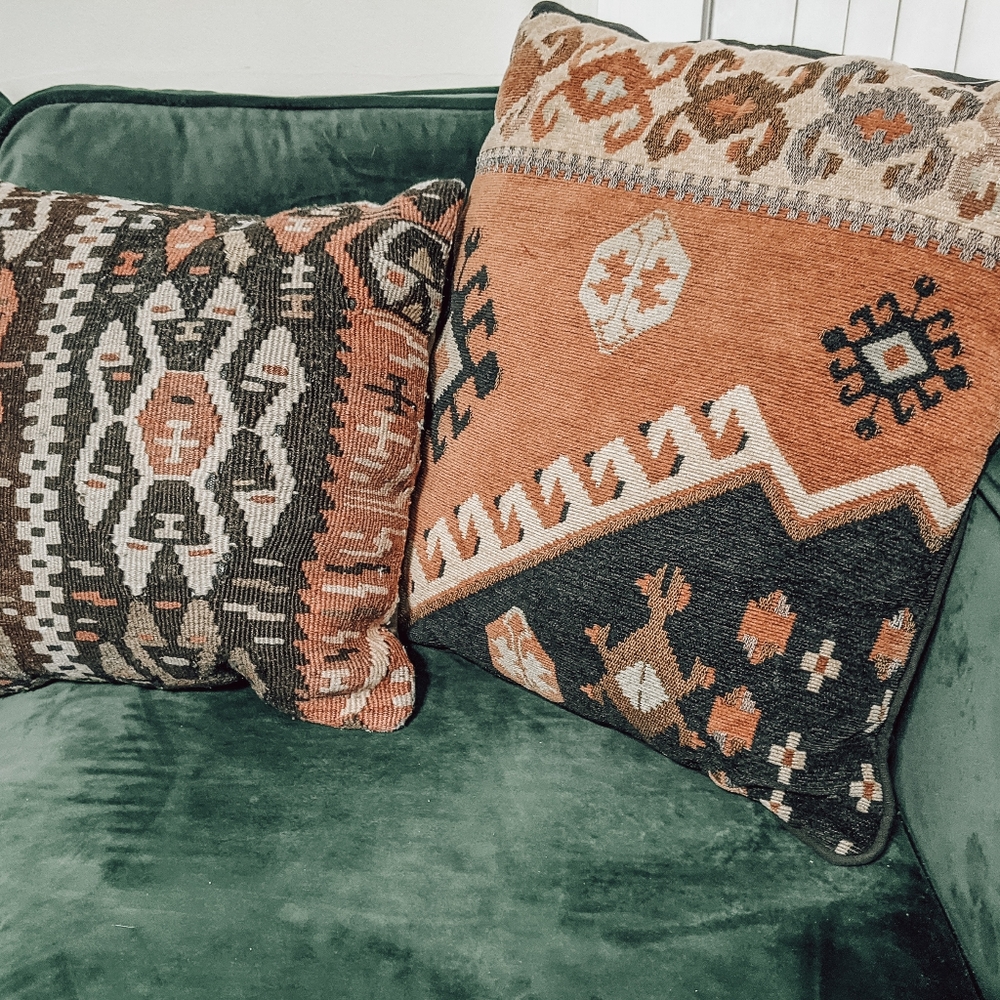 2 Kilim Pillows Turkish Throw Pillows Set